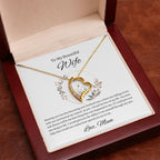 Eternal Love Heart Necklace, Romantic Gift for Anniversary, Birthday or Valentine's Day