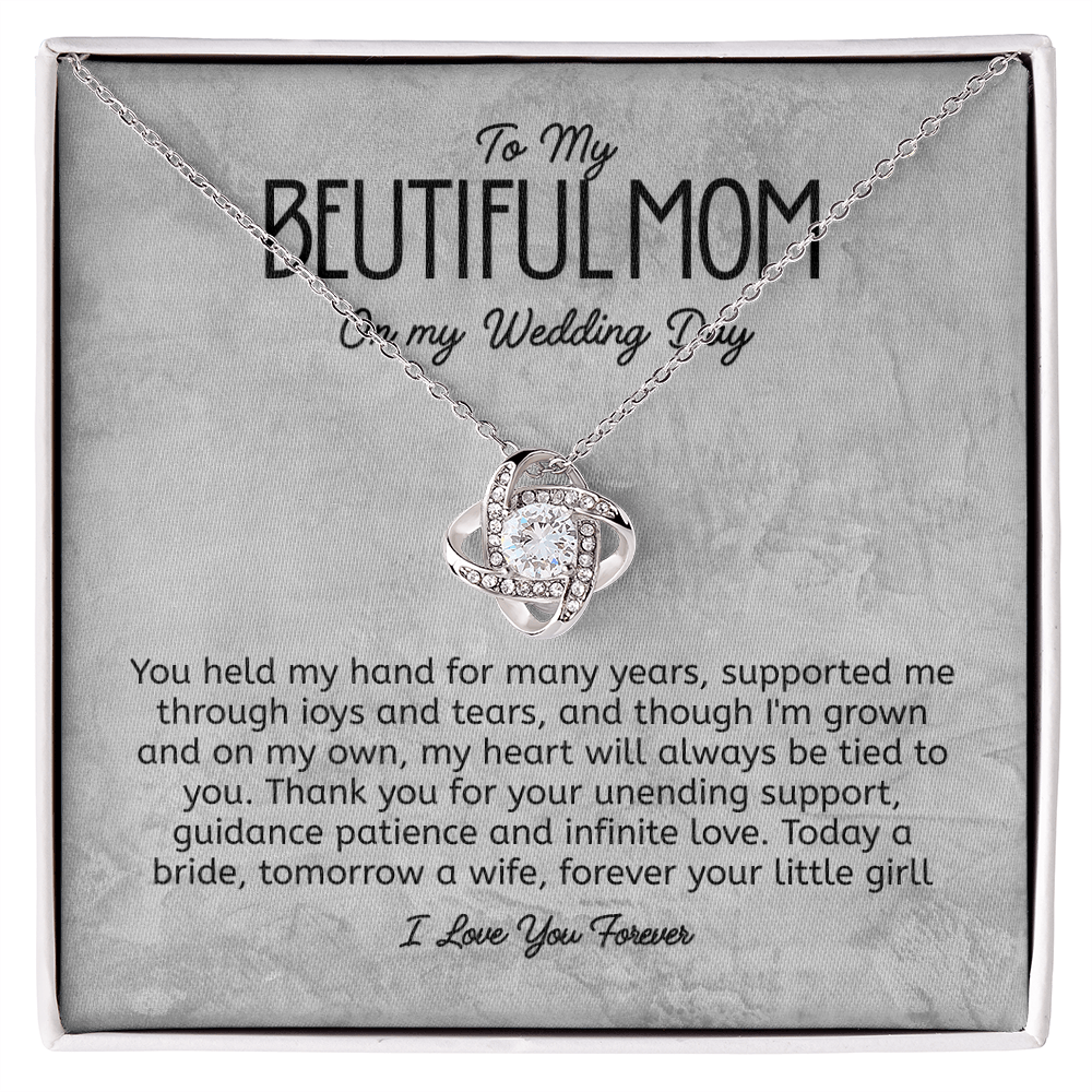 Eternity Necklace Mom of Bride Gift To Mom from Bride