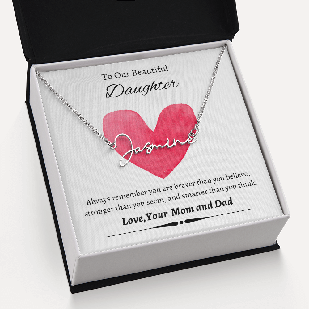 Custom Signature Name Necklace (With MC)