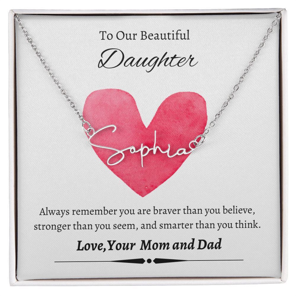 Custom Signature Name Necklace (With MC)