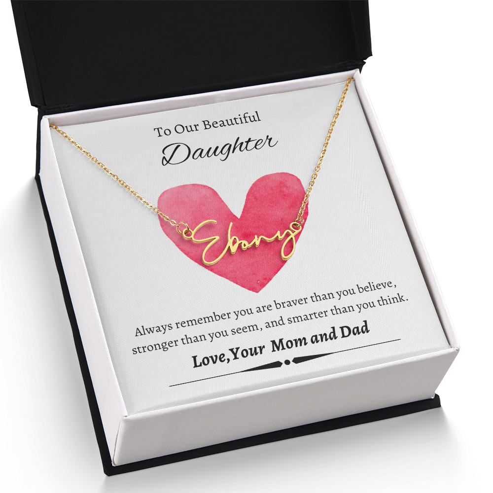 Custom Signature Name Necklace (With MC)