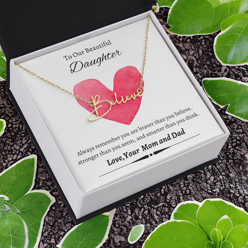 Custom Signature Name Necklace (With MC)