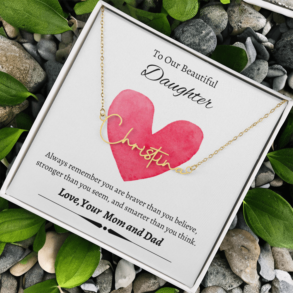 Custom Signature Name Necklace (With MC)