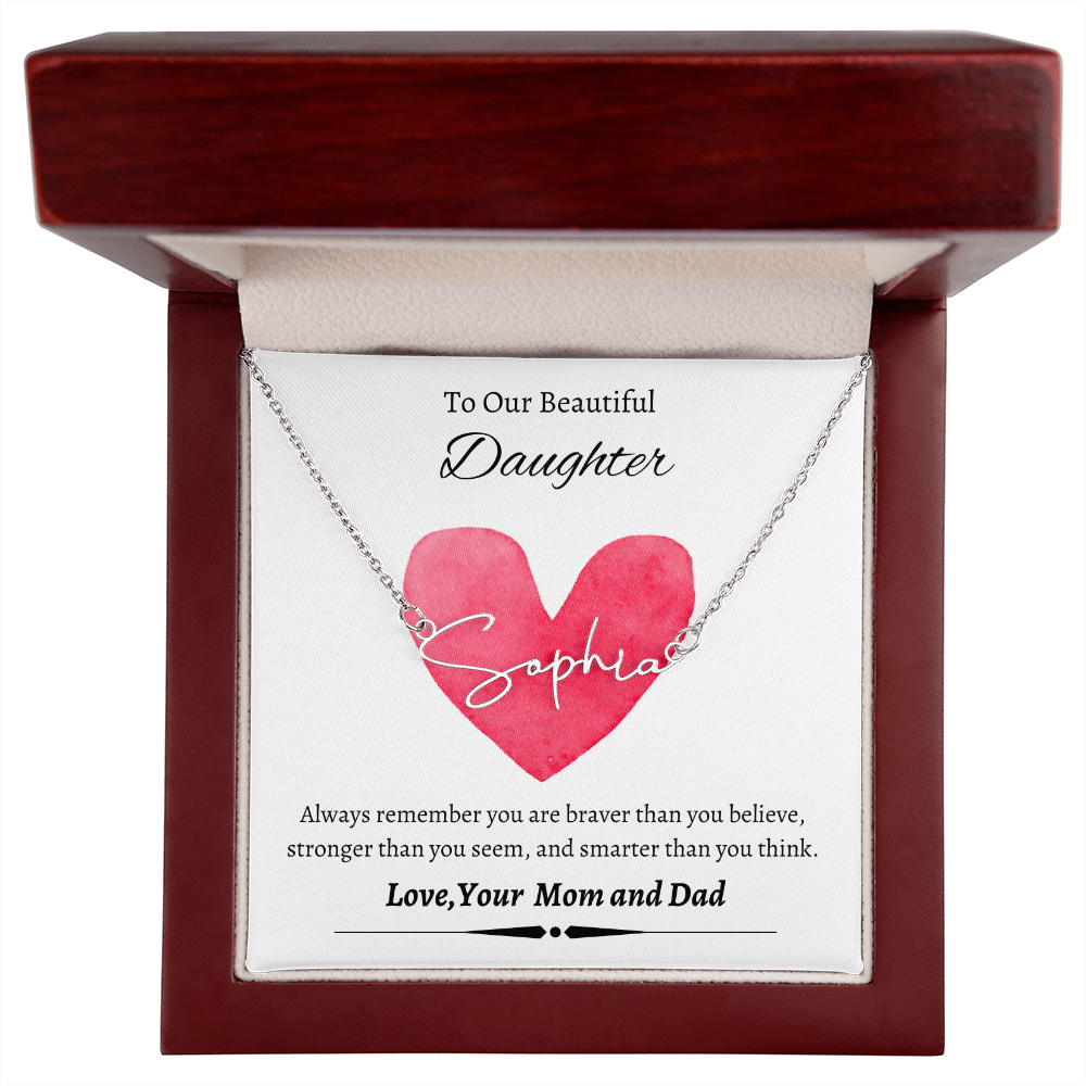 Custom Signature Name Necklace (With MC)