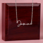Custom Signature Name Necklace (With MC)