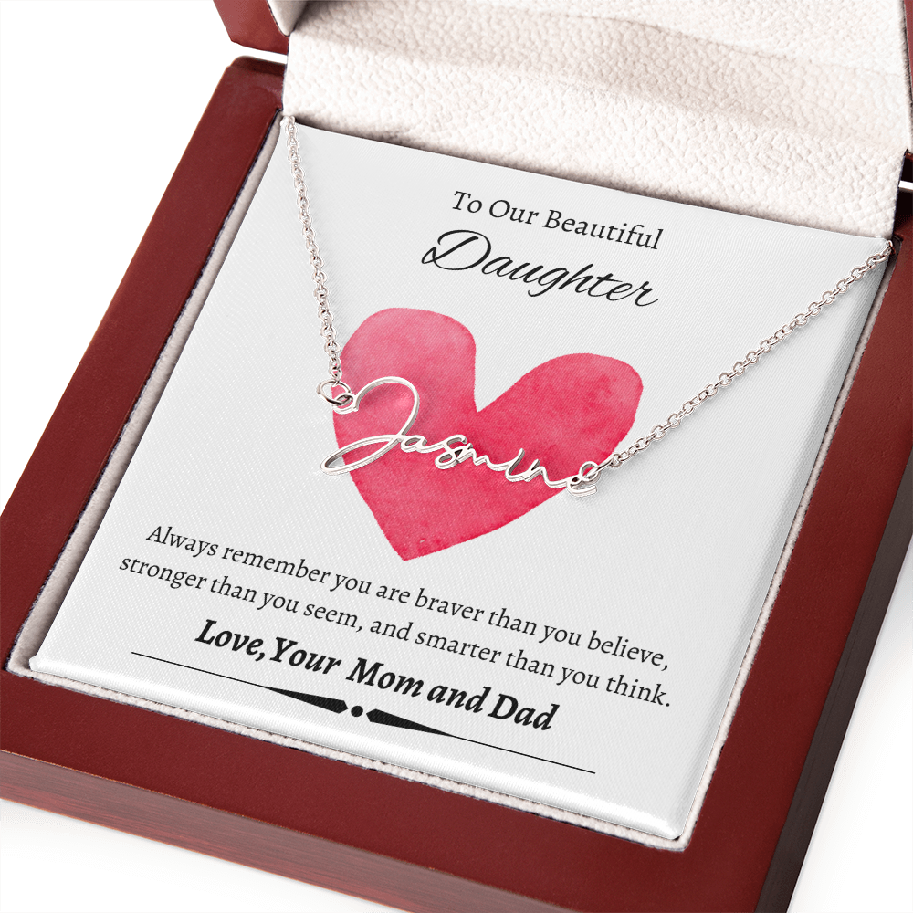 Custom Signature Name Necklace (With MC)