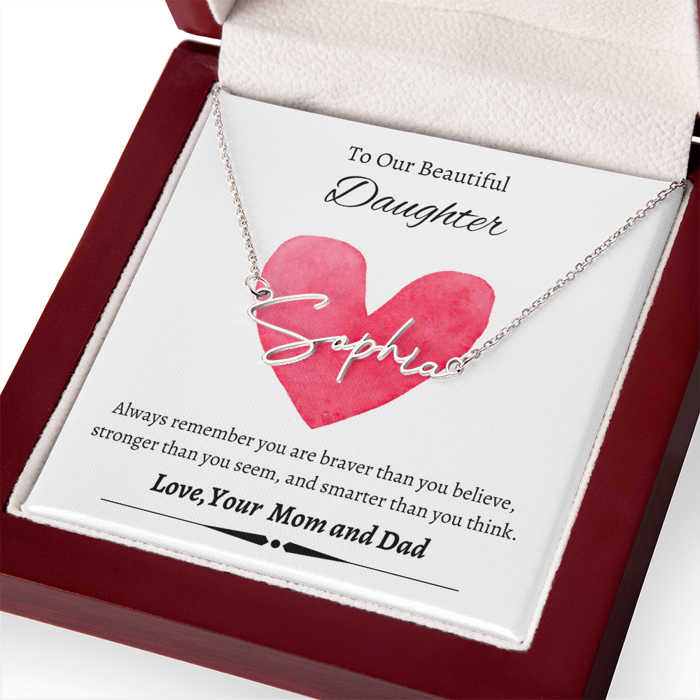 Custom Signature Name Necklace (With MC)