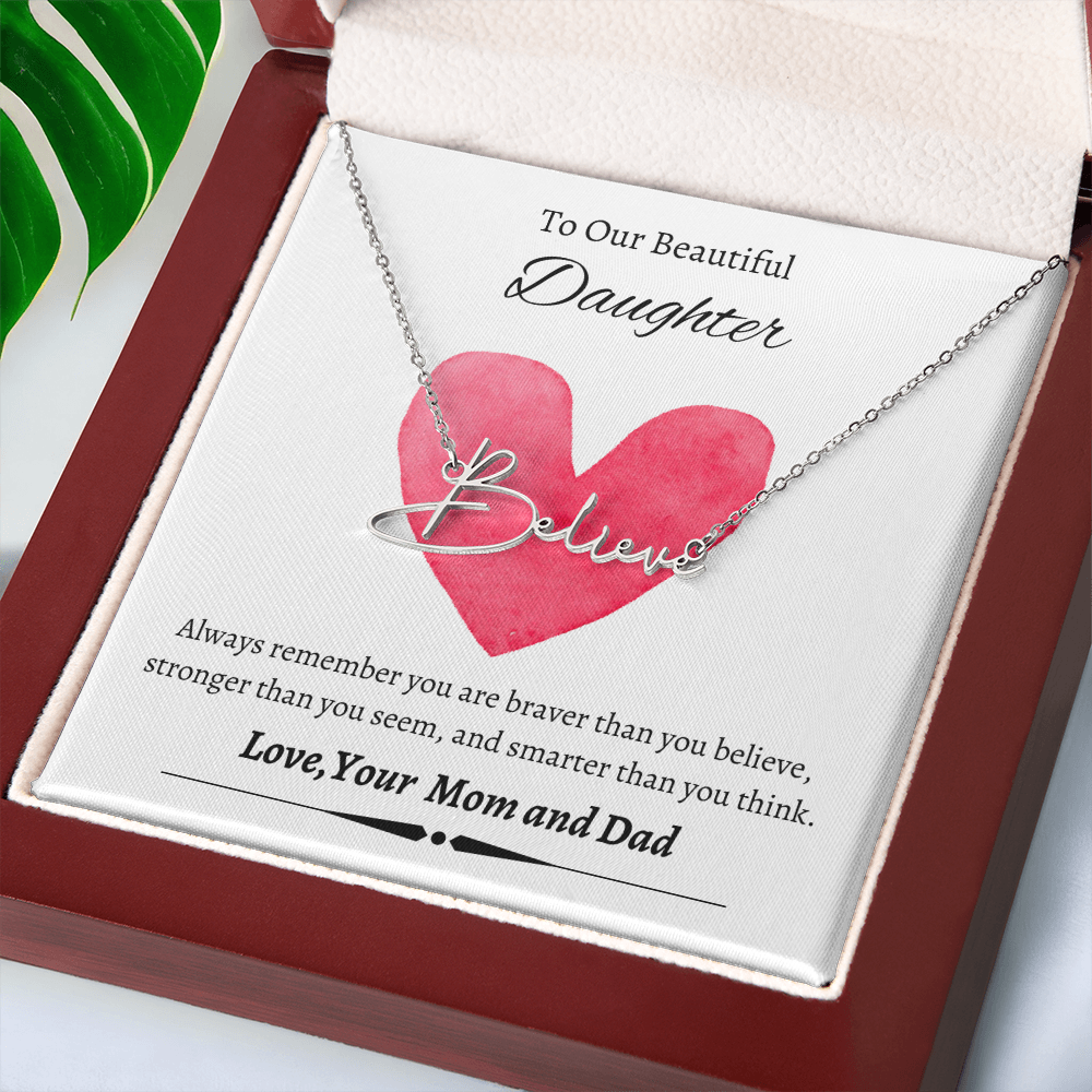 Custom Signature Name Necklace (With MC)