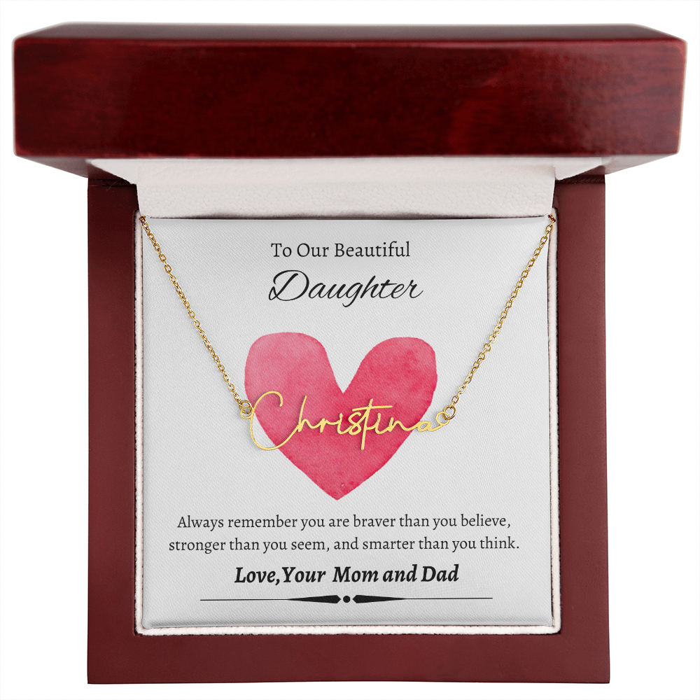 Custom Signature Name Necklace (With MC)