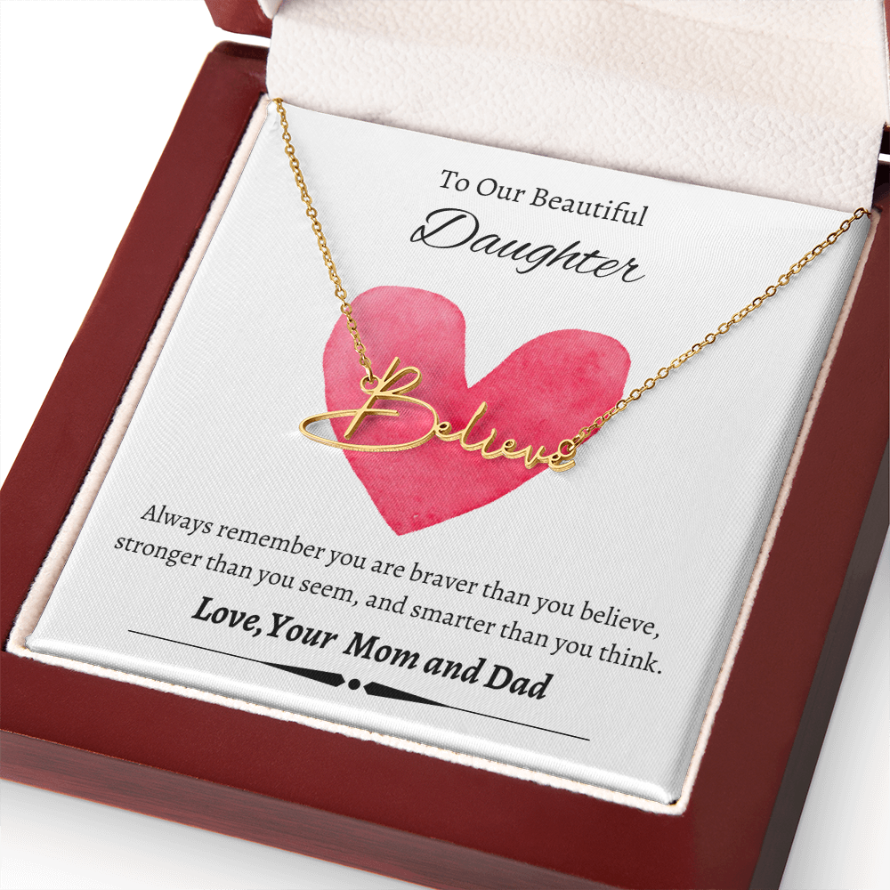 Custom Signature Name Necklace (With MC)