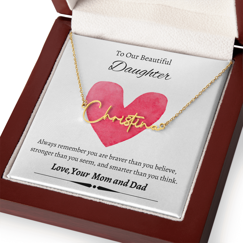 Custom Signature Name Necklace (With MC)
