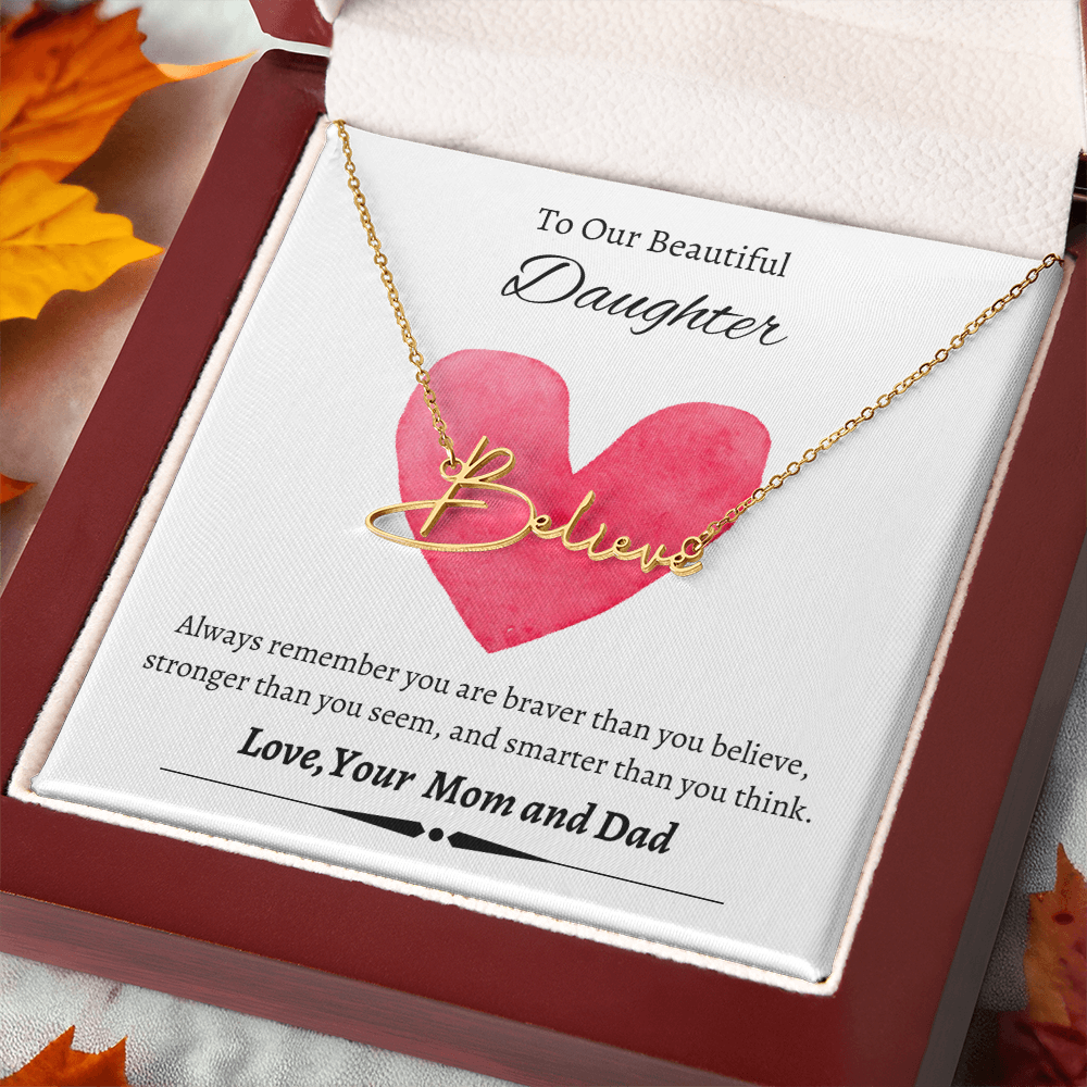 Custom Signature Name Necklace (With MC)