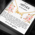 “To Mother of the Groom” Love Knot Necklace Gift from Daughter-In-Law