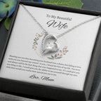 Eternal Love Heart Necklace, Romantic Gift for Anniversary, Birthday or Valentine's Day