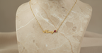 English Name Birthstone Necklace Simple Korean Style All-match Jewelry