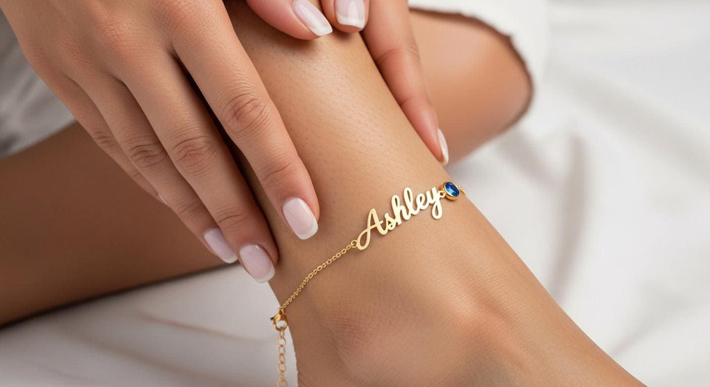 English Name Birthstone Necklace Simple Korean Style All-match Jewelry