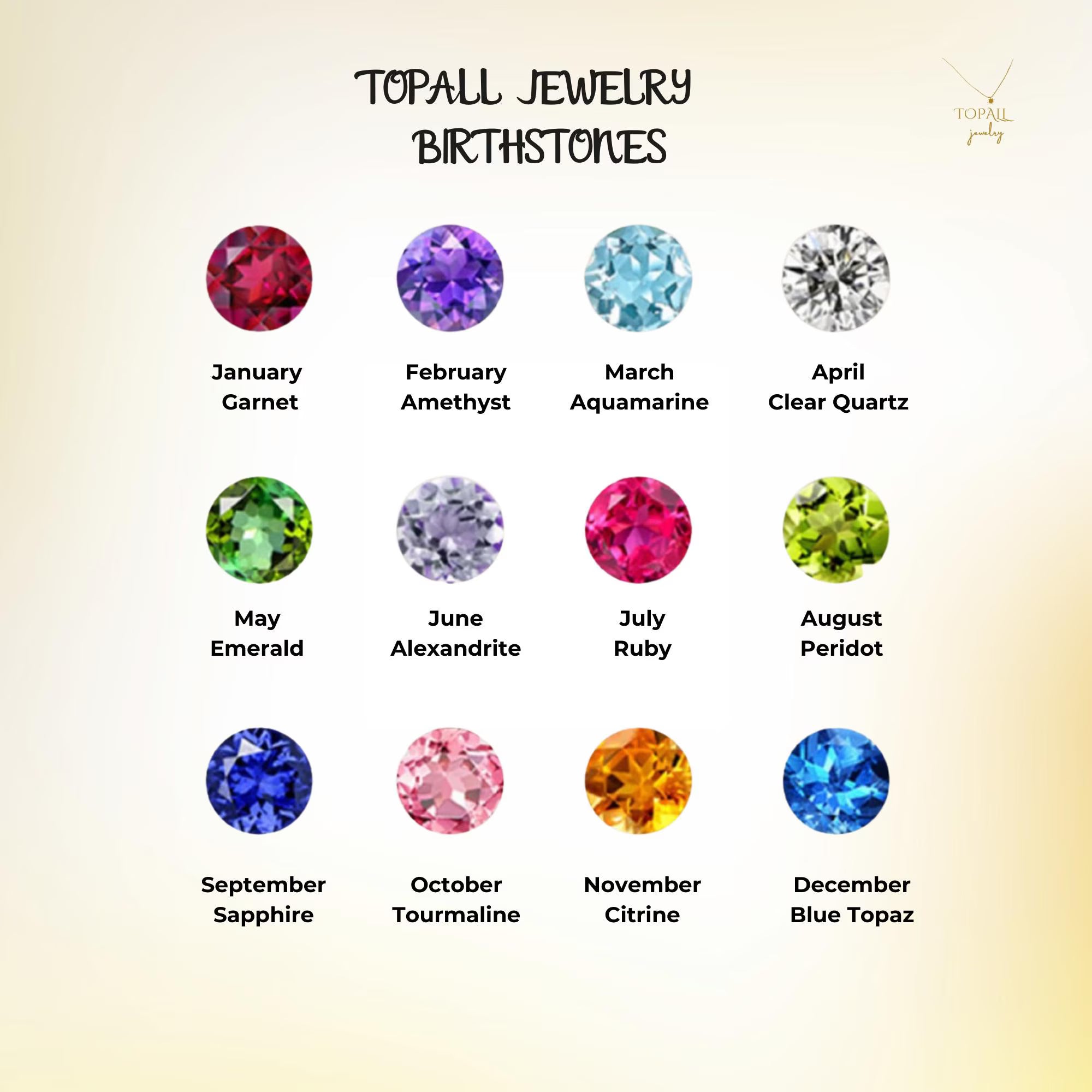 English Name Birthstone Necklace Simple Korean Style All-match Jewelry